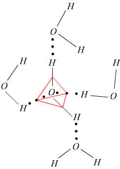 legami idrogeno con l'acqua