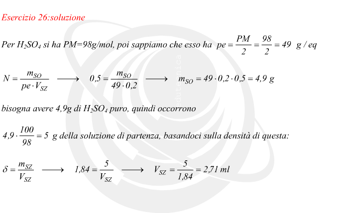 soluzione con acido solforico normalit