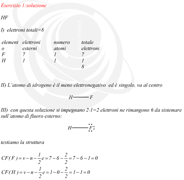 formula di struttura del fluoruro di idrogeno  HF