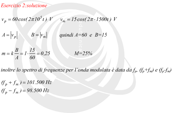 Fattore di modulazione nella modulazione di ampiezza