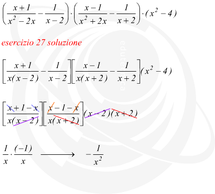 moltiplicazione di tre frazioni algebriche