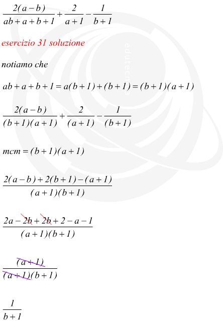 raccoglimento a fattor comune su frazione algebrica