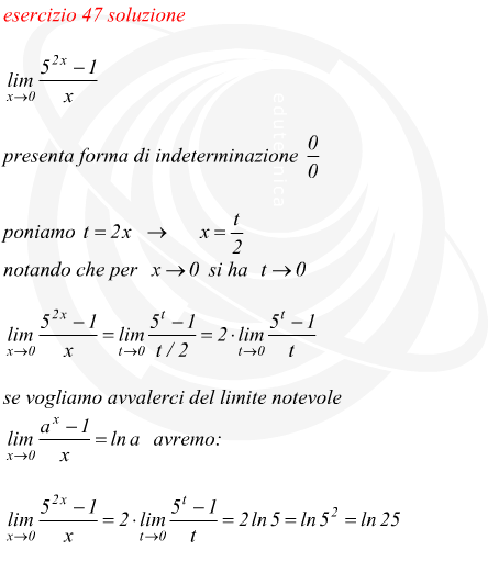 Limite di funzione con esponenziale con forma di indeterminazione 0/0