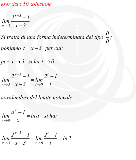 Limite di funzione fratta esponenziale con forma di indecisione 0/0