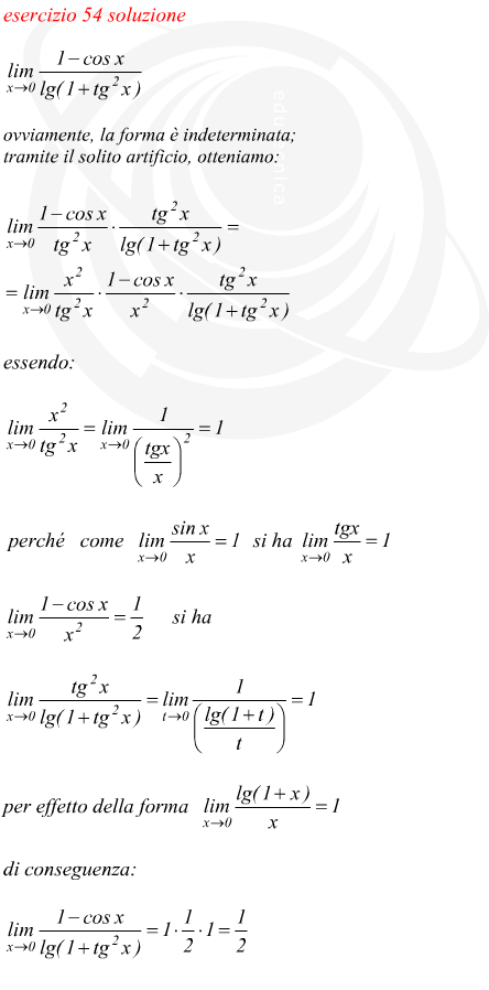 Limite di funzione fratta logaritmica e trigonometrica