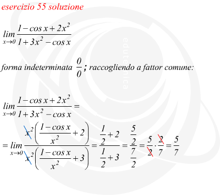 Limite di funzione goniometrica forma di indecisione e limiti notevoli