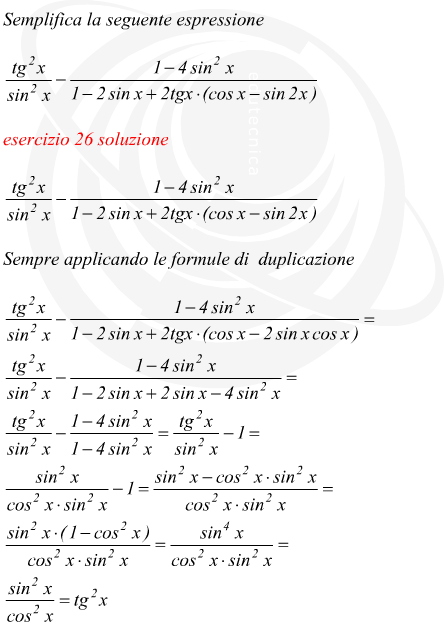 semplificazione di una espressione trigonometrica